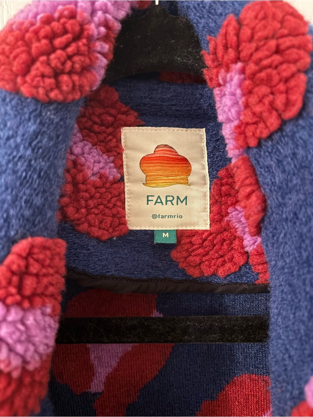 Farm Rio Teddy Coat size medium - Picture 5 of 11